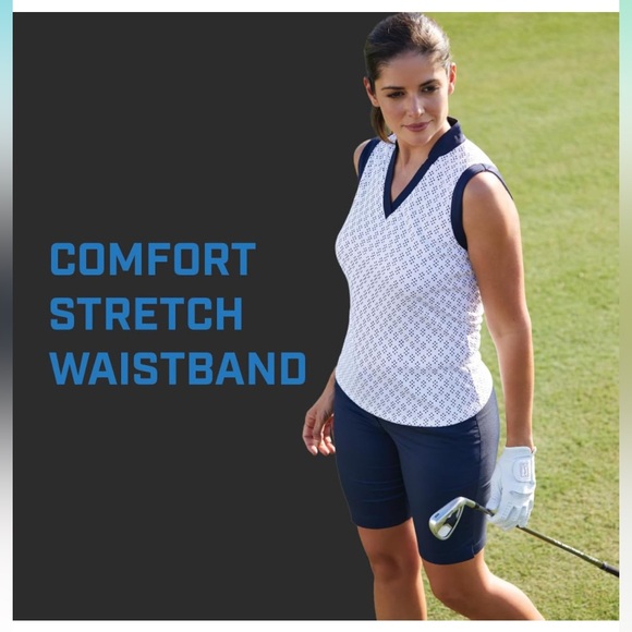 New PGA TOUR Women's Stretch360 Golf Short with Comfort Stretch - Picture 5 of 16